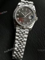 VS Factory Rolex Datejust 41mm 3235 Movement Black Face Diamond Markers SS Jubilee Band Watch
